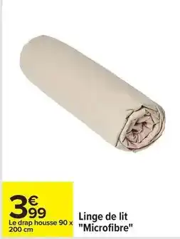Carrefour Drive Linge de lit microfibre offre
