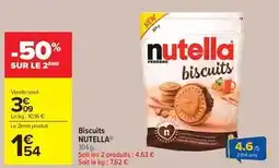 Carrefour Drive Nutella - biscuits offre