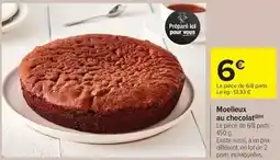 Carrefour Drive Moelleux au chocolat offre