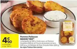 Carrefour Drive Maison tino - pommes paillasson offre