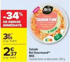 Carrefour Drive Mixa bebé - salade bol gourmand offre