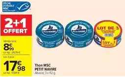 Carrefour Drive Petit navire - thon msc offre