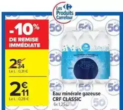Carrefour Drive Carrefour - eau minerale gazeuse offre