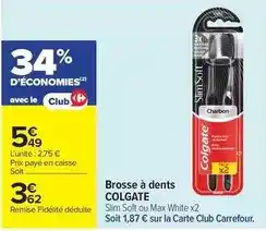 Carrefour Drive Colgate - brosse à dents offre