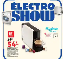 Auchan Supermarché QILIVE Machine espresso a capsules Q5574 offre