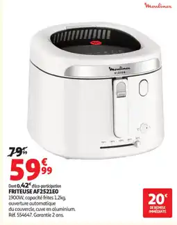 Auchan Supermarché MOULINEX Friteuse AF2521E0 offre