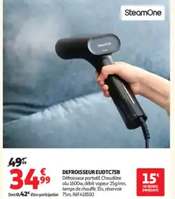 Auchan Supermarché Defroisseur EUDTC75B offre