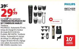 Auchan Supermarché PHILIPS Tondeus MG3940/15 ou kit tondeuse harley offre