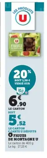 U Express U Figues de montagne offre