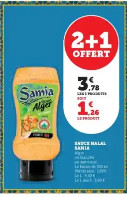 U Express SAMIA Sauce halal offre