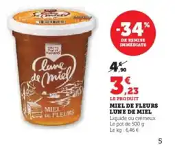 U Express LUNE DE MIEL Miel de fleurs offre