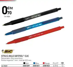 Hyperburo BIC Stylo à bille softfeel offre