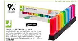 Hyperburo Étui de 23 surligneurs assortis offre