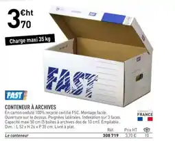 Hyperburo FAST Conteneur à archives offre