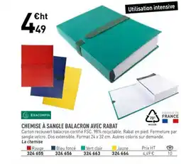 Hyperburo EXACOMPTA Chemise à sangle balacron avec rabat offre