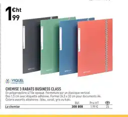 Hyperburo Chemise 3 rabats business class offre