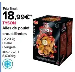Costco TYSON Ailes de poulet croustillantes offre