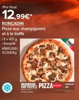 Costco RONCADIN Pizza aux champignons offre