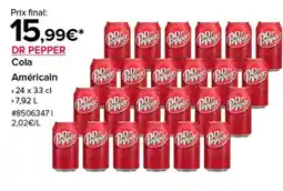 Costco DR PEPPER Cola Américain offre