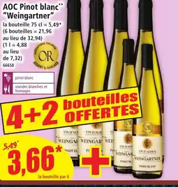 Norma AOC Pinot blanc Weingartner offre