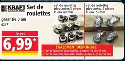 Norma KRAFT Set de roulettes offre