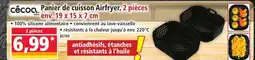 Norma CÉCOA Panier de cuisson Airfryer, 2 pièces offre