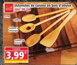 Norma CASA ROYALE Ustensiles de cuisine en bois d'olivier offre