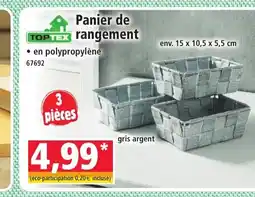 Norma TOPTEX Panier de rangement offre