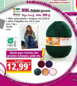 Norma CREATELLI XXL Pelote géante Mega Family offre