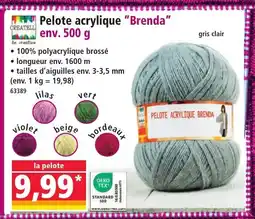 Norma CREATELLI Pelote acrylique Brenda offre