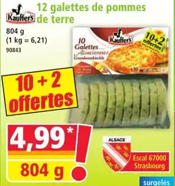 Norma KAUFFER'S 12 galettes de pommes de Terre offre