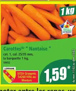 Norma Carottes Nantaise offre