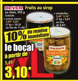 Norma BEYER Fruits au sirop offre