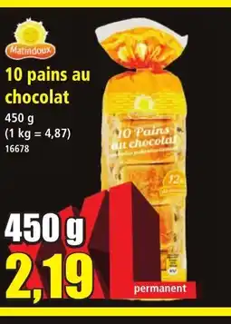 Norma MATINDOUX 10 pains au chocolat offre