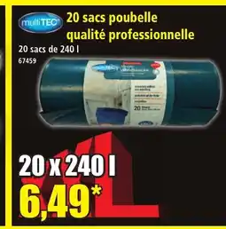 Norma MULTITEC 20 sacs poubelle qualité professionnelle offre