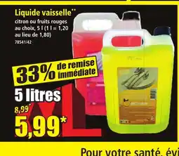 Norma Liquide vaisselle offre