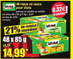 Norma KITEKAT 48 repas en sauce pour chats offre