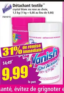 Norma VANISH Détachant textile offre