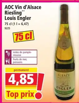 Norma AOC Vin d'Alsace Riesling Louis Engler offre