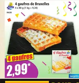 Norma DELY 4 gaufres de Bruxelles offre
