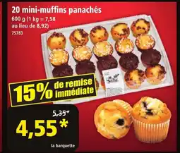 Norma 20 mini-muffins panachés offre