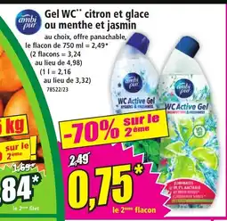 Norma AMBI PUR Gel WC citron et glace purou menthe et jasmin offre