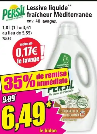 PERSIL Lessive liquide fraîcheur Méditerranée