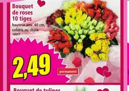 Norma Bouquet de roses 10 tiges offre