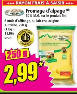 Norma ST. ALPINE Fromage d'alpage offre