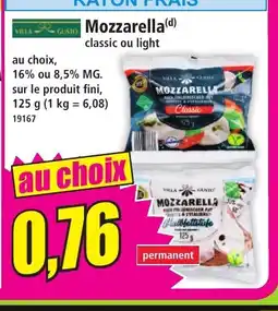 Norma VILLA GUSTO Mozzarella offre