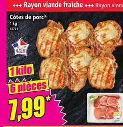 Norma Côtes de porc offre
