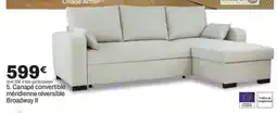 BUT Canapé convertible méridienne réversible Broadway II offre