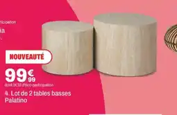 BUT Lot de 2 tables basses Palatino offre