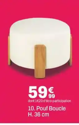BUT Pouf Boucle offre